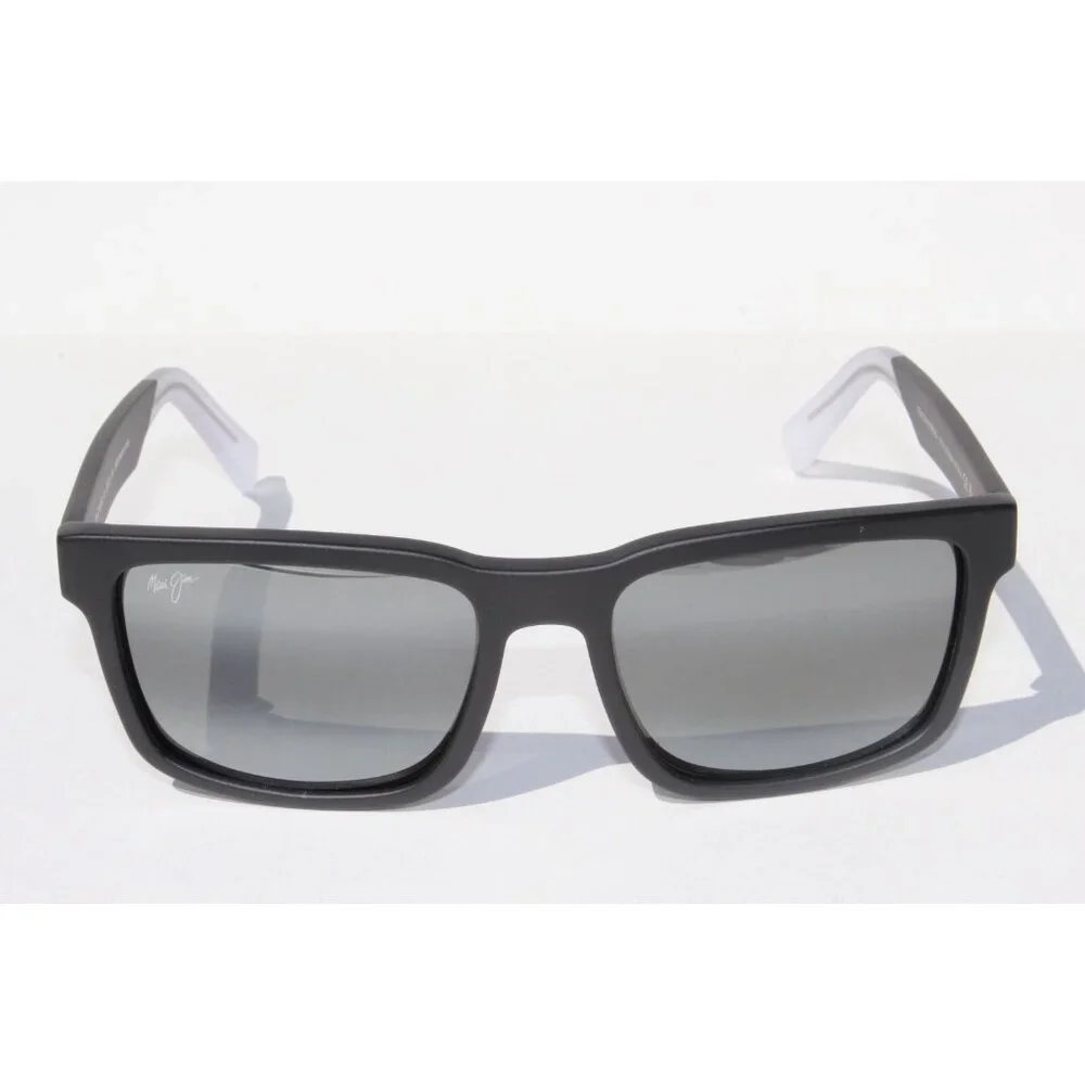 MAUI JIM Stone Shack POLARIZED Sunglasses 862-02 Black Crystal/Gray NEW Italy - Picture 4 of 11